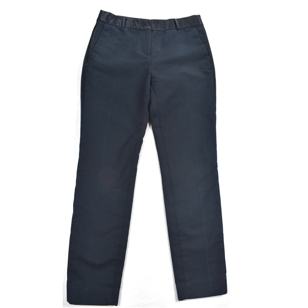 Kate Spade New York Navy Tuxedo Pants Satin Stripe Trousers Size 0